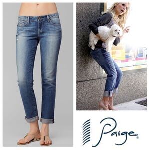 Paige Jimmy Jimmy Skinny Boyfriend Jean - Lightly Distressed Boho Relaxed